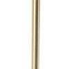 Tafellamp goud/messing met linnen kap zwart 35 cm - parte