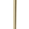 Tafellamp goud/messing met plisse kap crème 35 cm - parte