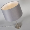 Tafellamp staal met kap grijs 35 cm verstelbaar - parte