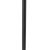 Tafellamp zwart met linnen kap taupe 35 cm verstelbaar - parte