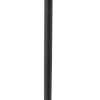 Tafellamp zwart met linnen kap zwart 35 cm verstelbaar - parte