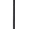 Tafellamp zwart velours kap luipaard dessin 25 cm - parte