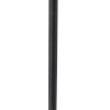 Tafellamp zwart verstelbaar met boucle kap taupe 20 cm - parte