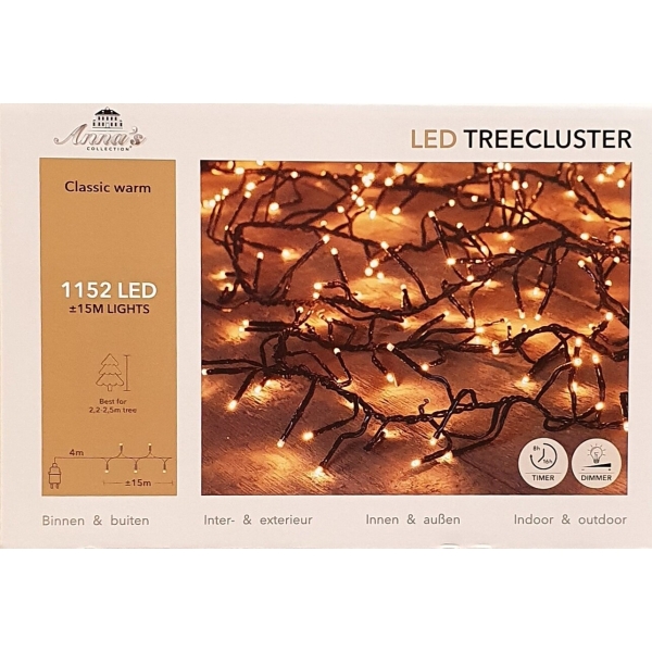 Treeclusterverlichting 1152-lamps led 'classic warm'-1