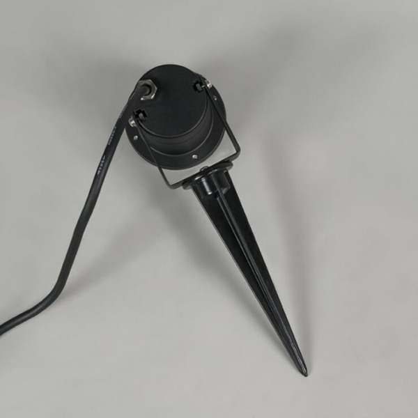 Tuinspot zwart incl. Snoer en stekker 230 cm ip65 - basic