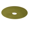 Velours platte lampenkap groen met goud 45 cm