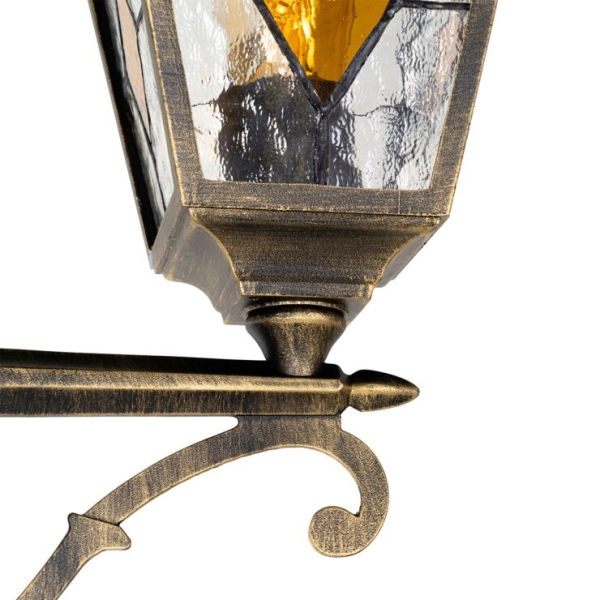 Vintage buiten lantaarn antiek goud 240 cm 2-lichts - antigua
