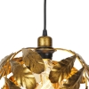 Vintage hanglamp antiek goud 30 cm - linden