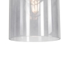 Vintage hanglamp messing met smoke glas - vidra