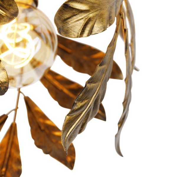 Vintage plafondlamp antiek goud 30 cm - linden