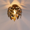 Vintage plafondlamp antiek goud 30 cm - linden