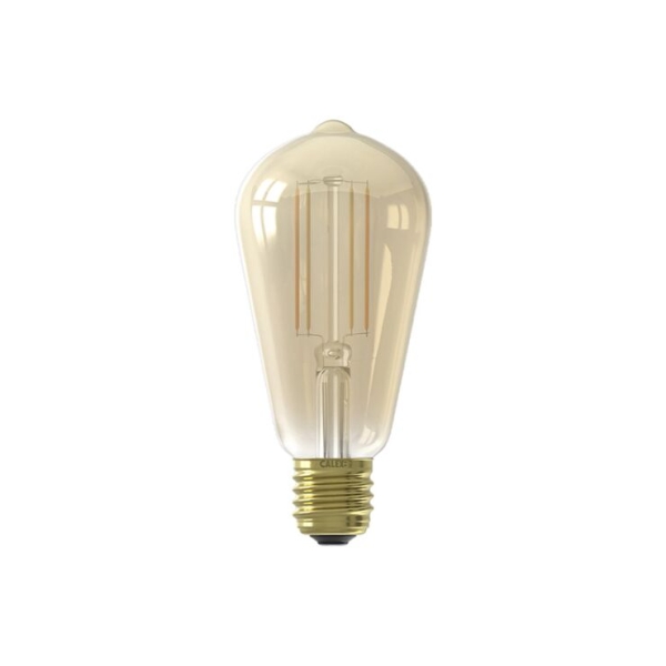 Vintage smart plafondlamp goud 24 cm incl. Wifi st64 - botanica