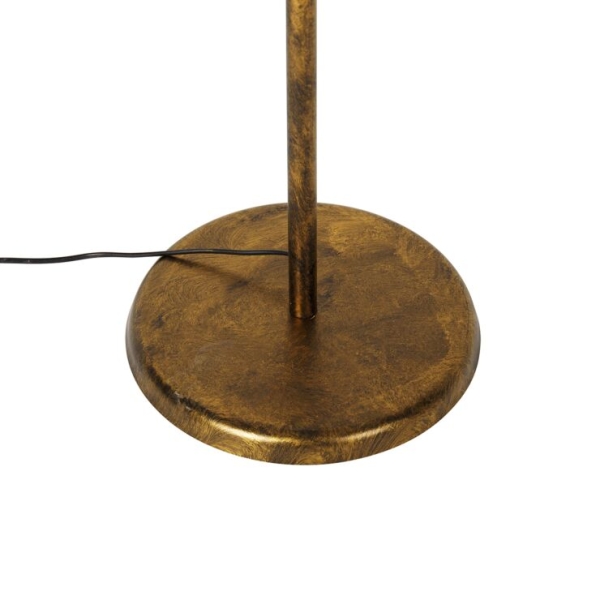 Vintage vloerlamp antiek goud 45 cm 4-lichts - linden