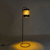 Vintage vloerlamp zwart met messing - kayleigh