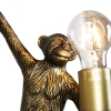 Vintage wandlamp goud - animal monkey