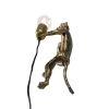 Vintage wandlamp goud - animal monkey