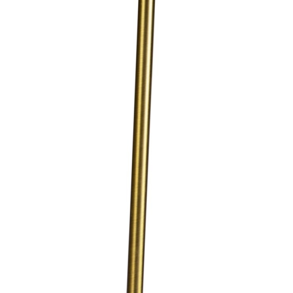 Vloerlamp brons met granny kap crème 45 cm verstelbaar - parte