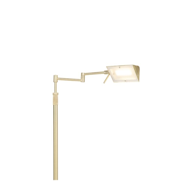 Vloerlamp messing incl. Led met touch dimmer - notia
