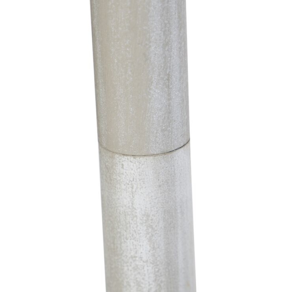 Vloerlamp met linnen kap bruin 45 cm - classico