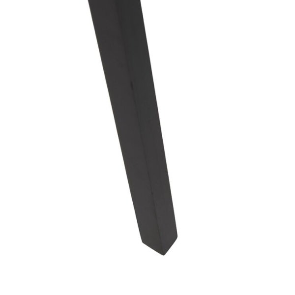 Vloerlamp tripod zwart hout met grijze kap 50 cm - puros