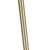 Vloerlamp verstelbaar goud met kap lichtgrijs 50 cm - parte