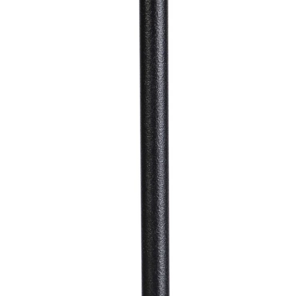 Vloerlamp zwart kap luipaard dessin 40 cm - parte