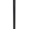 Vloerlamp zwart met kap lichtgrijs 50 cm - simplo
