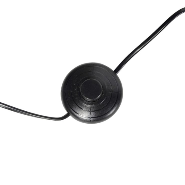 Vloerlamp zwart met koperen kap 50 cm - puros