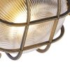 Wand- en plafondlamp goud/messing rond ip44 - noutica