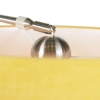 Wandbooglamp staal met kap geel 35/35/20 verstelbaar