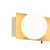 Wandlamp goud 28 cm ip44 2-lichts met schakelaar - cederic