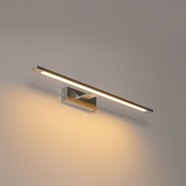 Wandlamp staal 62 cm incl. Led ip44 - jerre