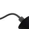 Wandlamp zwart met kap zwart schakelaar en flex arm - merwe
