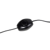 Zwarte vloerlamp met linnen kap taupe 45 cm - simplo