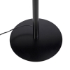 Zwarte vloerlamp met linnen kap zwart 45 cm - simplo