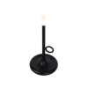 Buiten tafellamp zwart incl. Led met touch dimmer oplaadbaar - sjarel