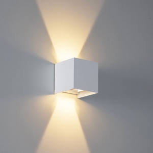 Buiten wandlamp wit incl. LED 2-lichts IP54 - Edwin