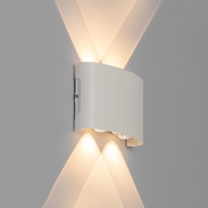 Buiten wandlamp wit incl. LED 4-lichts IP54 - Silly