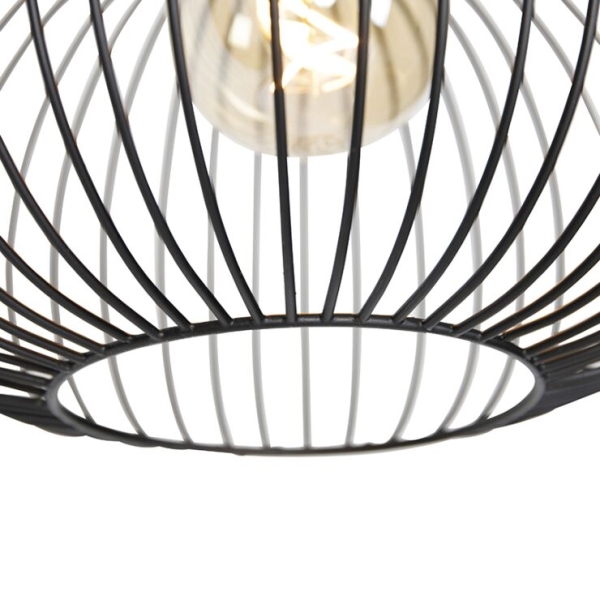 Design plafondlamp zwart met goud - mayelle