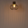 Design plafondlamp zwart met goud - mayelle