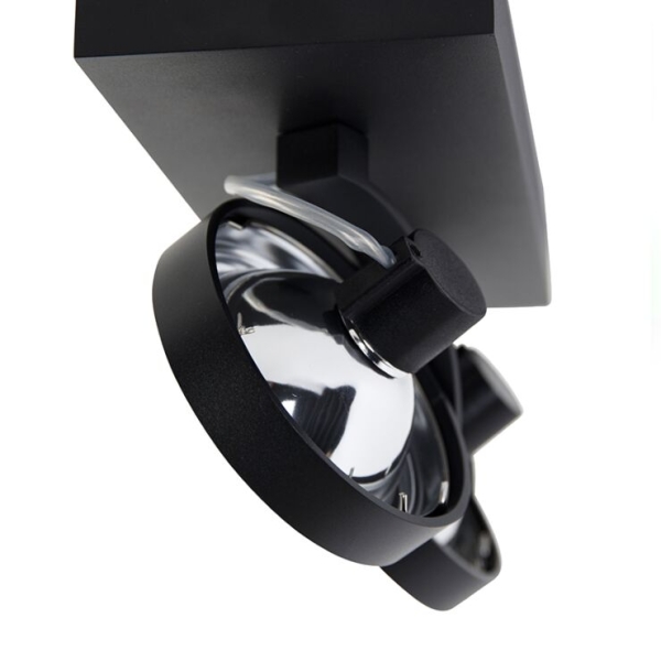 Design spot zwart verstelbaar 2-lichts - go
