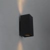 Design vierkante wandlamp zwart - sab honey