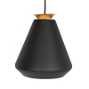 Moderne hanglamp 3-lichts zwart met goud - mia