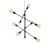 Moderne hanglamp zwart 8-lichts - sydney