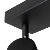 Moderne plafondlamp zwart 2-lichts verstelbaar rechthoekig - jeana