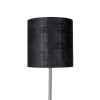 Moderne vloerlamp staal met kap zwart 40 cm - simplo