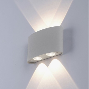 Moderne wandlamp grijs 13 cm incl. LED IP54 - Silly