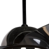 Plafondventilator zwart-chrome met afstandsbediening - bora