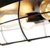 Plafondventilator zwart met afstandsbediening 5-lichts - gaiola