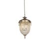 Art Deco hanglamp kristal 40cm goud - Cesar